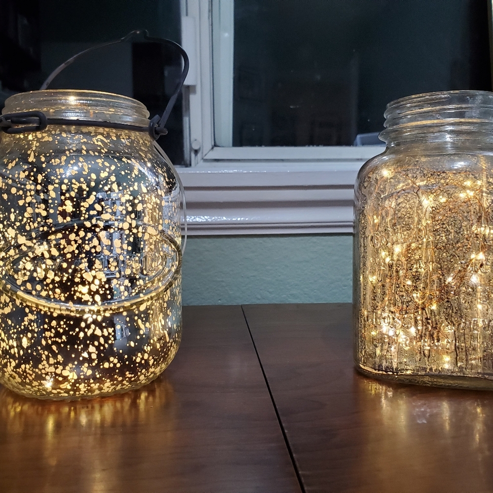 Mercury Glass Mason Jars